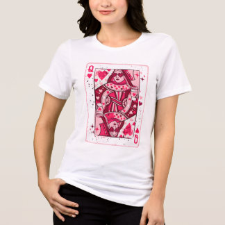 Herzkönigin PNG, Valentins Coffee Girl, Trendig Tri-Blend Shirt
