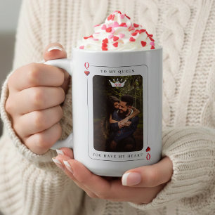 Herzkönigin Poker Foto Valentinstag Kaffeetasse