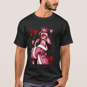 Herzkönigin Spielkarten Kartenspiel Herzkönigin T-Shirt