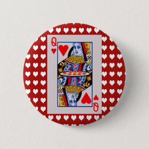 Herzkönigin spielt Liebe Herz Button