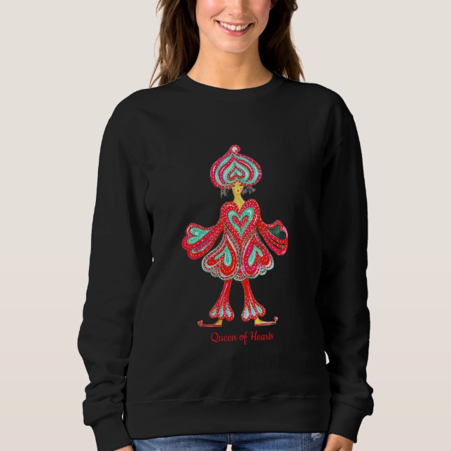 Herzkönigin Sweatshirt (Vorderseite)