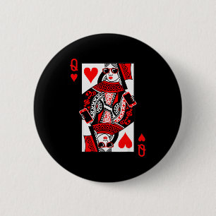 Herzkönigin - Vintage Valentinstag Kostüm Button