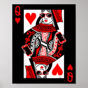 Herzkönigin - Vintage Valentinstag Kostüm Poster