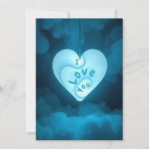 Herzkonturen Feiertagskarte