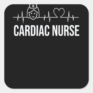 Herzkrankenschwester Beat Kardiologie Cns Pflege R Quadratischer Aufkleber