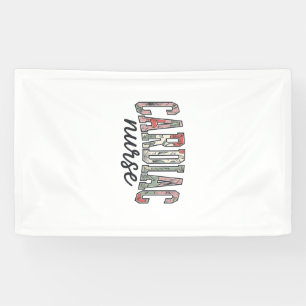 Herzkrankenschwester Florales Varsity-Lettering-De Banner
