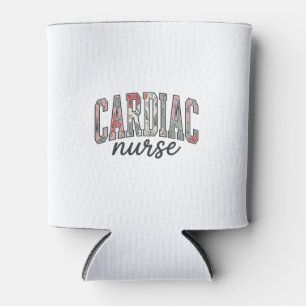Herzkrankenschwester Florales Varsity-Lettering-De Dosenkühler