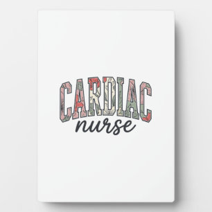 Herzkrankenschwester Florales Varsity-Lettering-De Fotoplatte