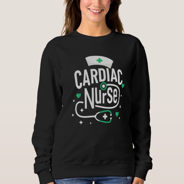 Herzkrankenschwester Krankenpflegeschule oder Herz Sweatshirt (Vorderseite)