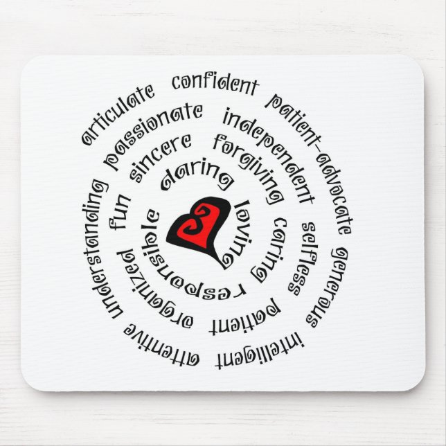 Herzkrankenschwesterkopie Mousepad (Vorne)