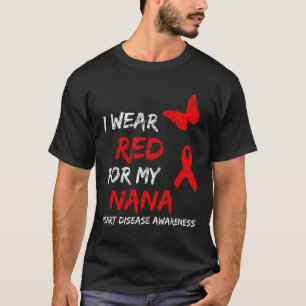 Herzkrankheit-Bewusstsein Ich trage Rot für meine  T-Shirt