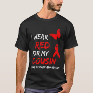 Herzkrankheit-Bewusstsein Ich trage Rot für meinen T-Shirt