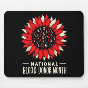 Herzkrankheit-Bewusstseinsmonat Rote Sonnenblume  Mousepad