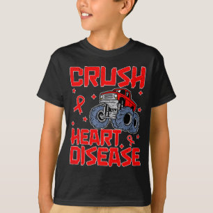 Herzkrankheit Chd Bewusstseinsmonat Kinder Jungen T-Shirt