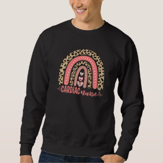 Herzkrankheit Nurse Regenbogen Herz-Kreislauf-Kran Sweatshirt