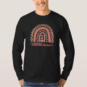 Herzkrankheit Nurse Regenbogen Herz-Kreislauf-Kran T-Shirt