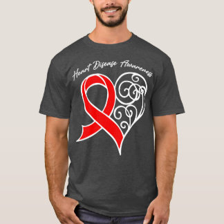 Herzkrankheiten Bewusstsein Herz Ribbon Geschenk V T-Shirt