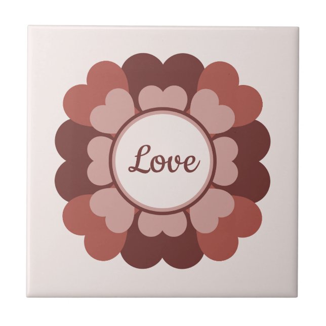 Herzkranz Fliese (Vorderseite)