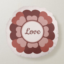 Herzkranz Rundes Kissen