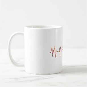 Herzkranzforscher Heartbeat EKG Kardiale Kardiolog Kaffeetasse