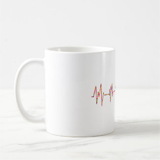 Herzkranzforscher Heartbeat EKG Kardiale Kardiolog Kaffeetasse