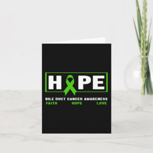 Herzkrebs - Hope Bile Duct Cancer Awareness 1 Karte