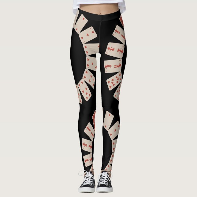 Herzkreislauf zum Kartenspielen Leggings (Vorderseite)