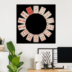 Herzkreislauf zum Kartenspielen Poster