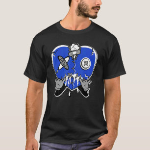Herzkreislaufen True Blue 1s Matching T-Shirt