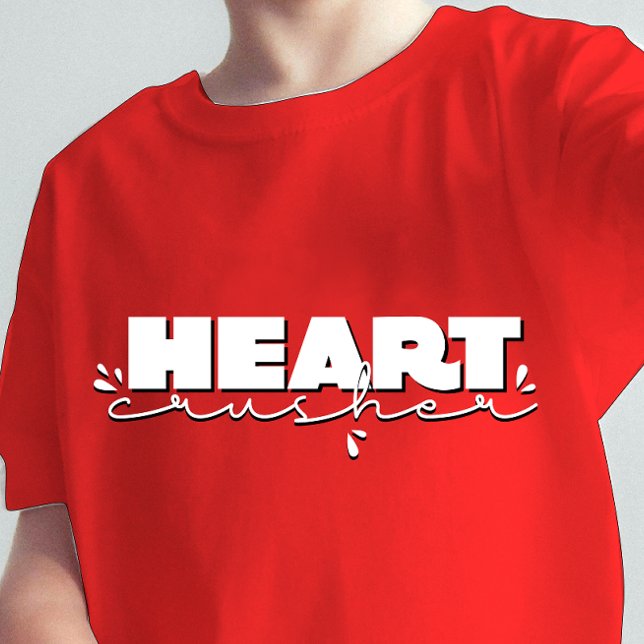 Herzkreislaufvalentine Shirt (Heart Crusher ,Short Sleeve ,Tee, Kids, Youth, Valentine, Heart, kids t shirt, gift for son, gifts)