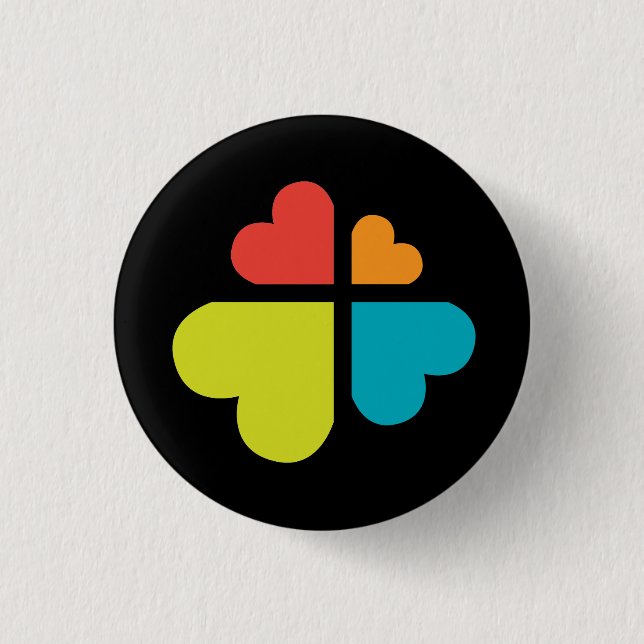 Herzkreuz Button (Vorderseite)