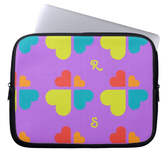 Herzkreuz Laptopschutzhülle (Vorderseite)