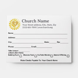 Herzkreuz Sonnenkirche Tithe Angebot Sammlung