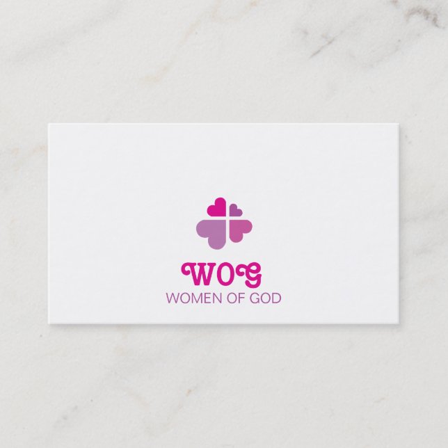 Herzkreuz Visitenkarte (Vorderseite)