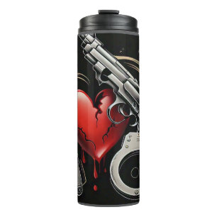 "Herzkriminalität" Thermosbecher