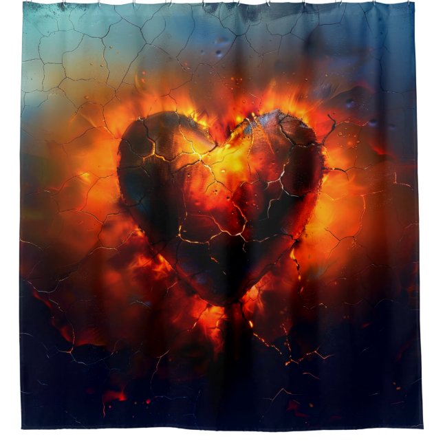 Herzkunst Duschvorhang (Vorderseite)