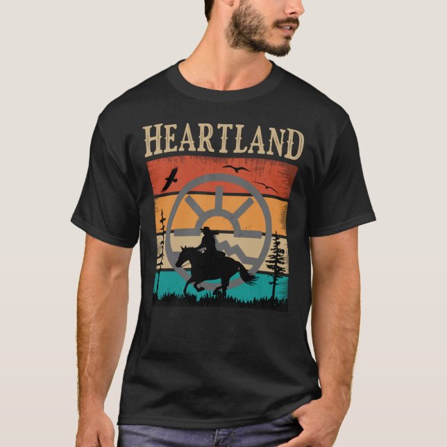 Herzland, Herzland Ranch, Sonnenuntergang Kernland T-Shirt (Vorderseite)