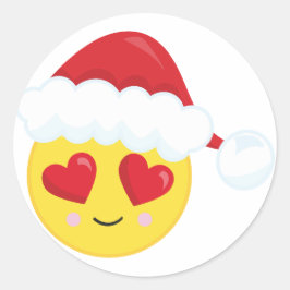 Herzlich Mit Augen Weihnachten Weihnachten in Sant Runder Aufkleber