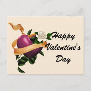 Herzlich Willkommen am Valentinstag Postkarten für
