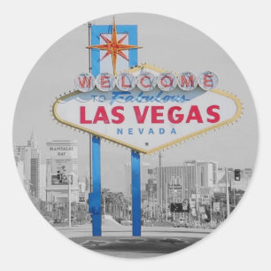 Herzlich willkommen auf dem Fabulous Las Vegas Sti Runder Aufkleber