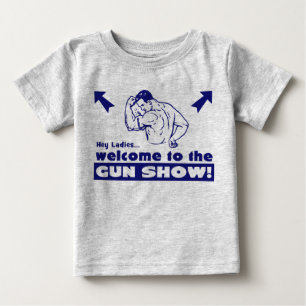 Herzlich willkommen auf der Gun Show! Baby T-shirt