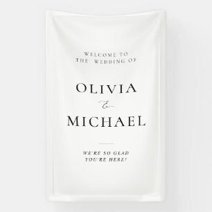Herzlich willkommen auf der Hochzeitsfeier Banner