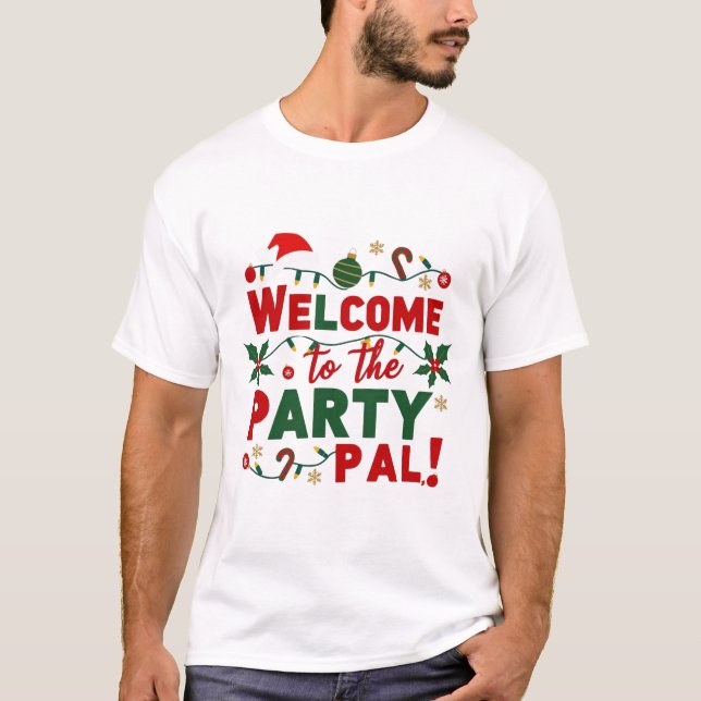 Herzlich willkommen bei den Weihnachtsfeiern im Pa T-Shirt (Vorderseite)