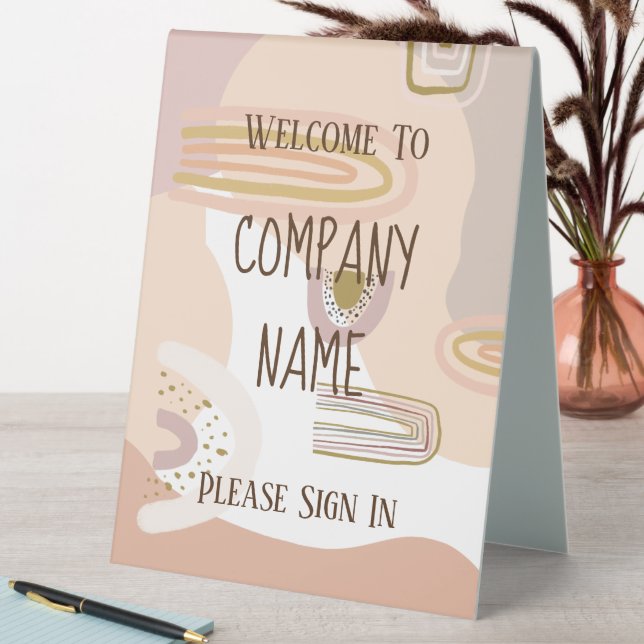 Herzlich willkommen bei der Firma Name Trendy Rain Tischaufsteller (In Situ (Tisch))