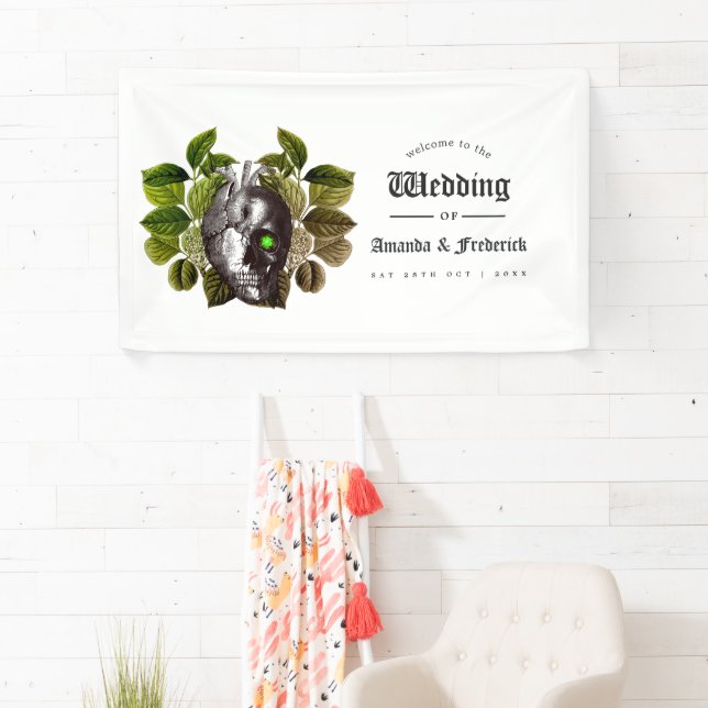 Herzlich willkommen bei der gotischen Hochzeit Banner (Insitu)