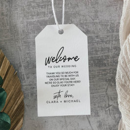 Herzlich willkommen bei der kalligraphischen Hochz Geschenkanhänger