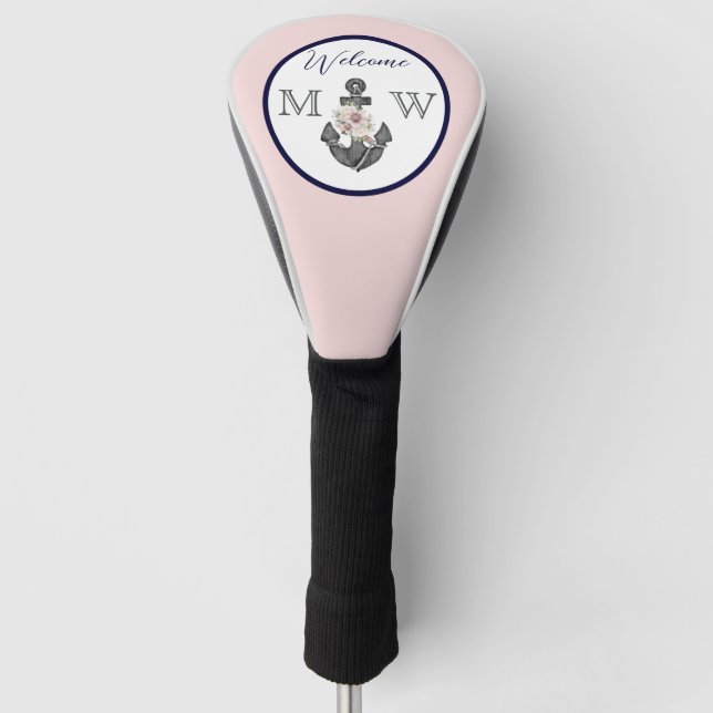 Herzlich willkommen bei der Nautic Wedding Floral  Golf Headcover (Vorderseite)
