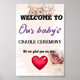 Herzlich willkommen bei der Zeremonie unseres Baby Poster