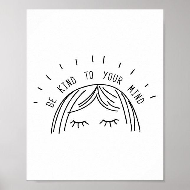 Herzlich willkommen bei Mental Health Awareness-Ge Poster (Vorne)