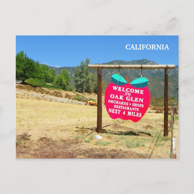 Herzlich willkommen bei Oak Glen Postcard! Postkarte (Vorderseite)